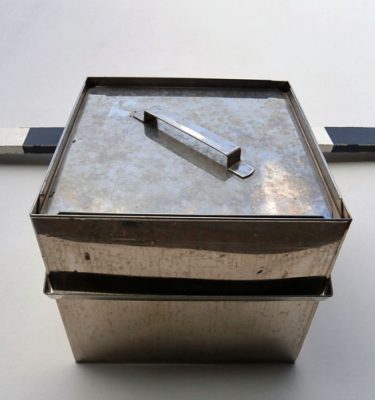 0064079 Stainless Steel Discard Boxes ( 26cm x 29 x 29 ) x 6