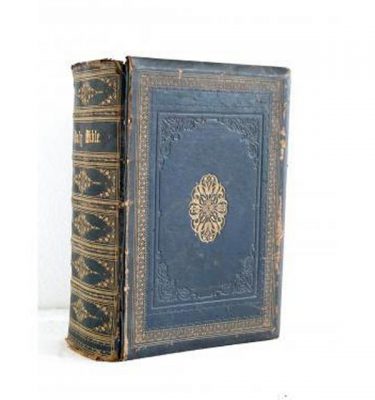 Holy Bible Black Leather And Gilt (Very Deep) 350Mm X 250Mm