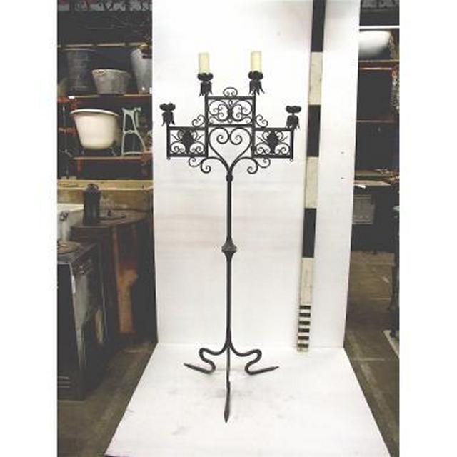 Candleabra X1 Iron (Floor) 4 Way Arts And Crafts Style 1650Mm