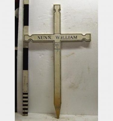 Ww1 French White Cross 'NunnWilliam' (Wood)