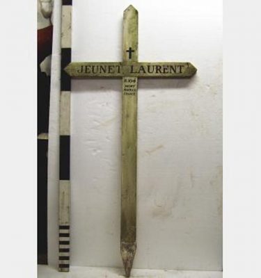 Ww1 French White Cross 'JeunetLaurent' (Wood)