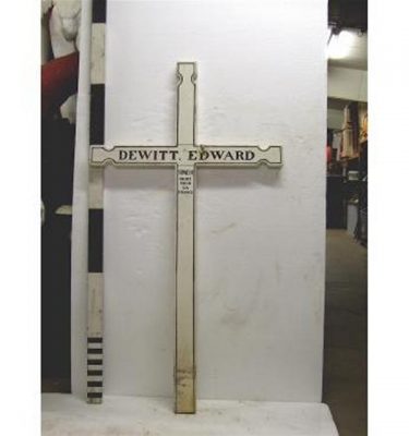 Ww1 French White Cross 'DewittEdward' (Wood)
