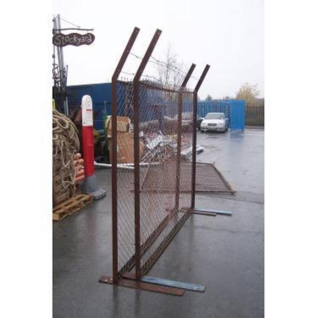 Security Fence Panel With Barbed Wire X10  2440X2300H