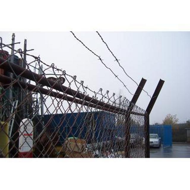 Security Fence Panel With Barbed Wire X10  2440X2300H