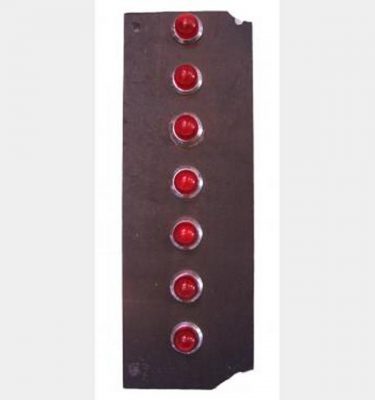 Red Lift Panel With Red Lights   260X90Mm