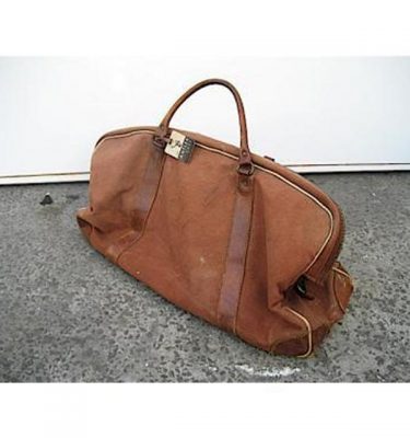 Brown Large Canvas Holdall