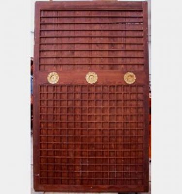 Wood Panels With Gold Flower Detailing X 8 2340X1280Mm  Can Be Put On Tracks