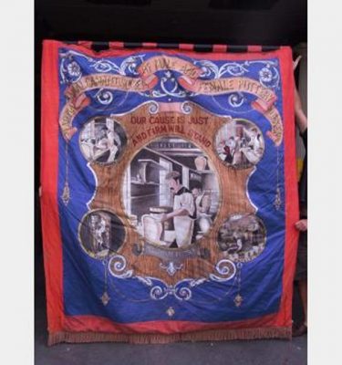 Trade Union Femal Pottery Banner 1900X2300Mm Drop