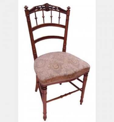 Pine Chair With Floral Upholstery  880X460X380Mm