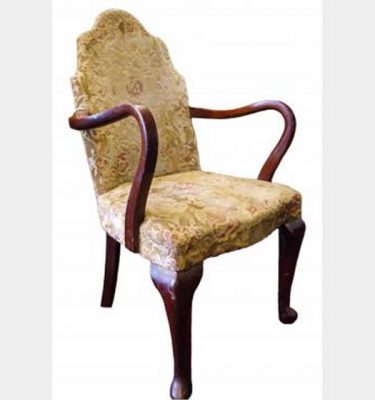 Floral Upholstered Chair X3  1000X520X450Mm