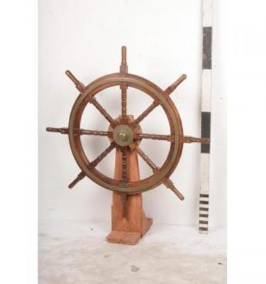 Ships Wheel On Stand 1400X1220X490