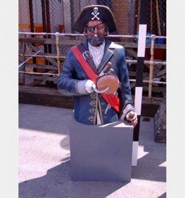 Mock Pirate On Plinth