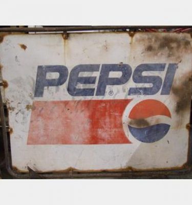 Pepsi Sign  Arabic One Side And English Other Side 1000X1240Mm