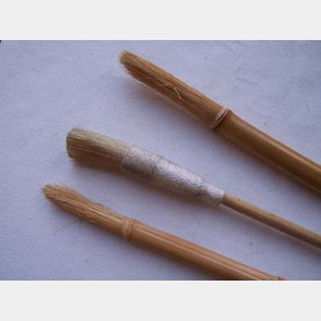 0103012 Japanese Paint Brushes X3 Stockyard Prop and Backdrop Hire