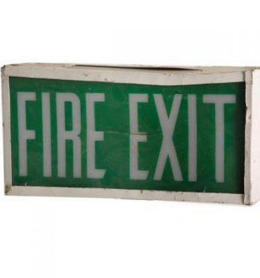 Emergency Exit Sign 20X390X90