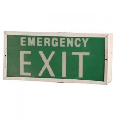 Emergency Exit Sign 195X430X120