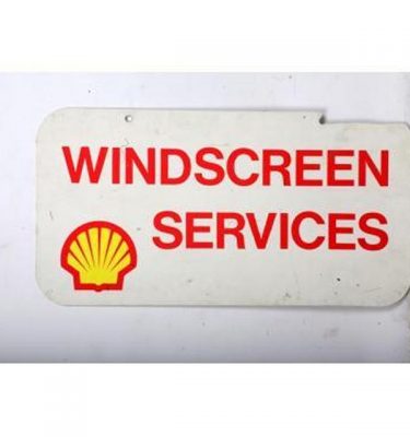 Garage Shell Windscreen Services Metal Signage 380X740