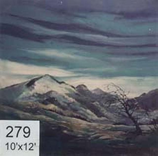 Backdrop 279 Snow Capped Mountain Wales Scotland 10'X12'