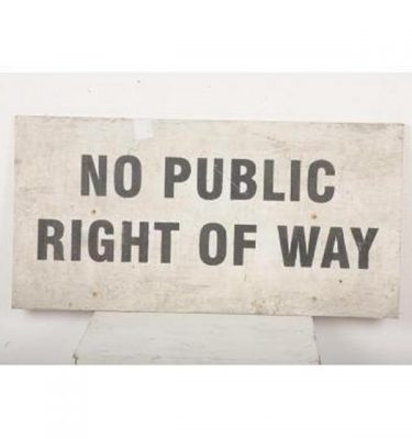5300009 No Public Right Of Way