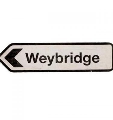 5300032 Road Signage Weybridge 255X1000