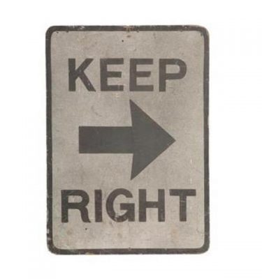 5300043 Signage Keep Right 285X850