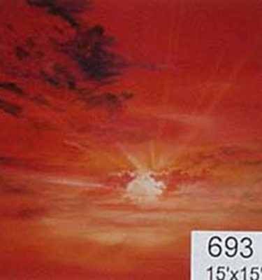 Backdrop 693 Red Sunrise Sunset 15'X15'