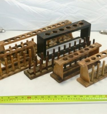 0044062 Assorted Test Tube Racks Wooden X6 (Longest: 17.25″)(Smallest: 10″)