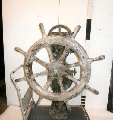 0089181 Ships Steering Wheel + Telemo ( 125cm x 100 x 65 )