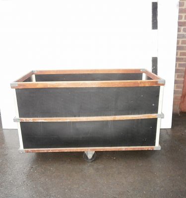 0081033 Wooden Workers Trolley ( H 80cm x 125 x 65 )