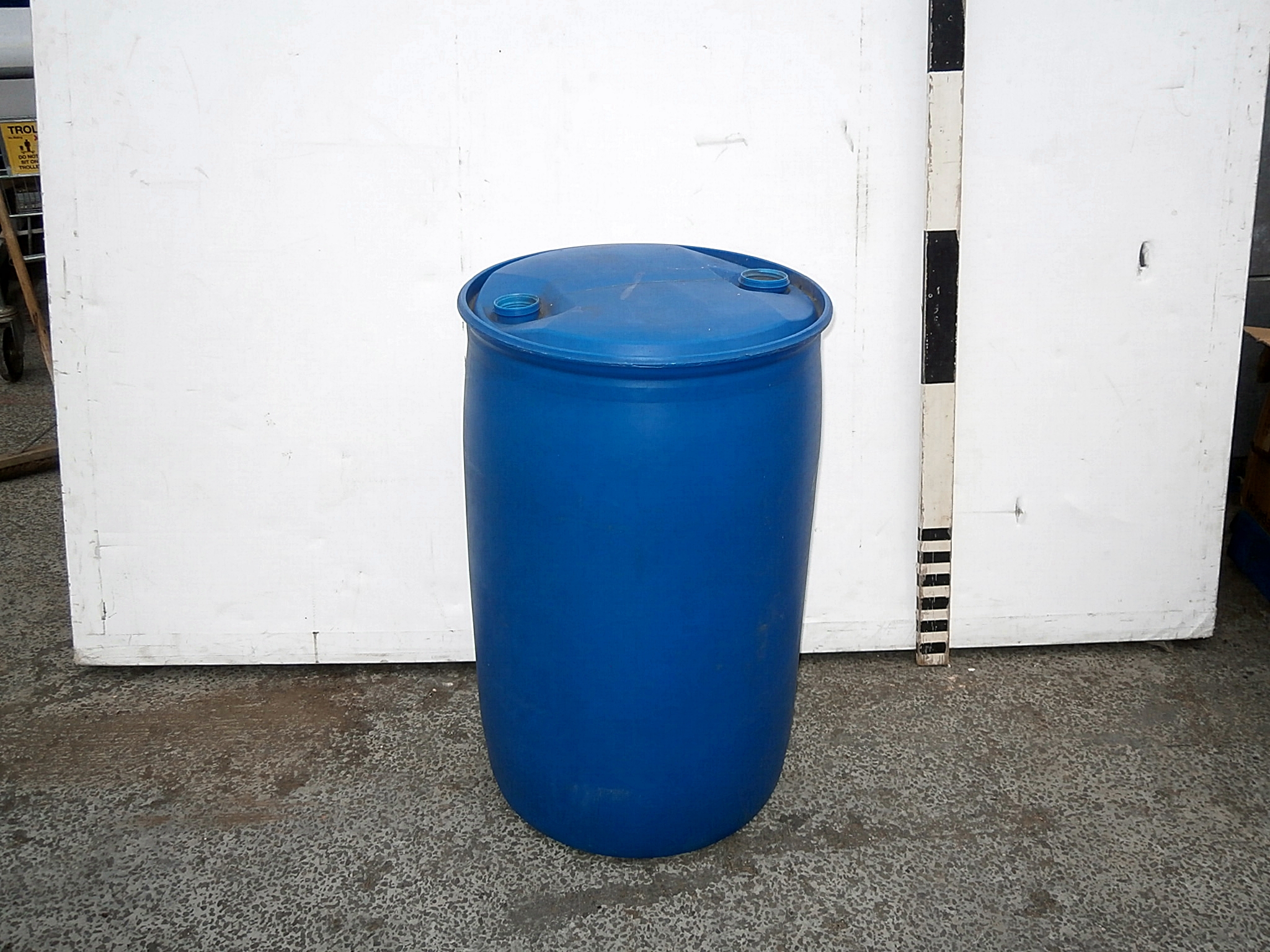 0010034 Blue Plastic Barrel ( H 92cm x 58 ) x 33off Stockyard Prop