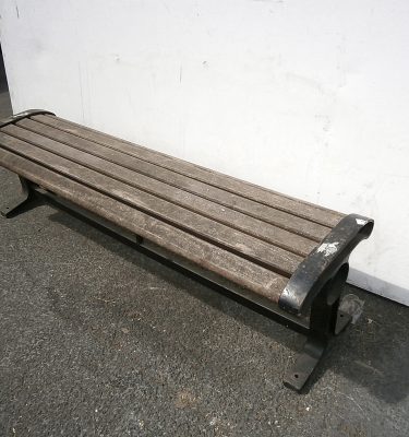 0012124 Backless Bench / Iron Legs / Wood Seat ( H 49cm x 187 x 50 ) x 2off