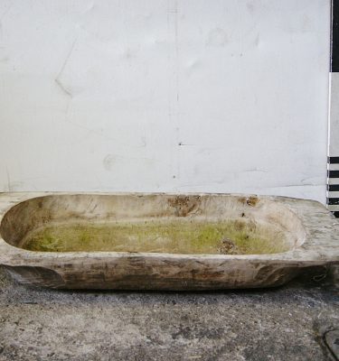 2400022 Two Old Wooden Trays ( H 18cm x 107 x 40 ) and ( H 20cm x 116 x 42 )
