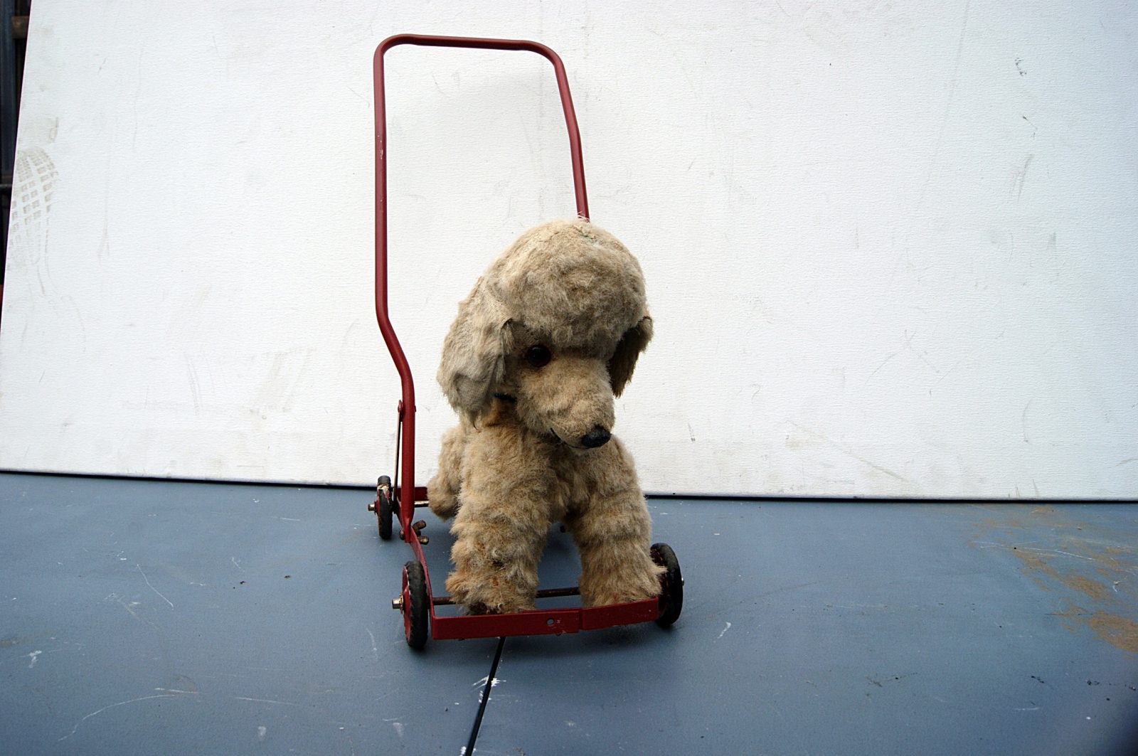 0021246 Push Along Dog / Childs Toy ( H 43cm x 17 x 44 ) Stockyard