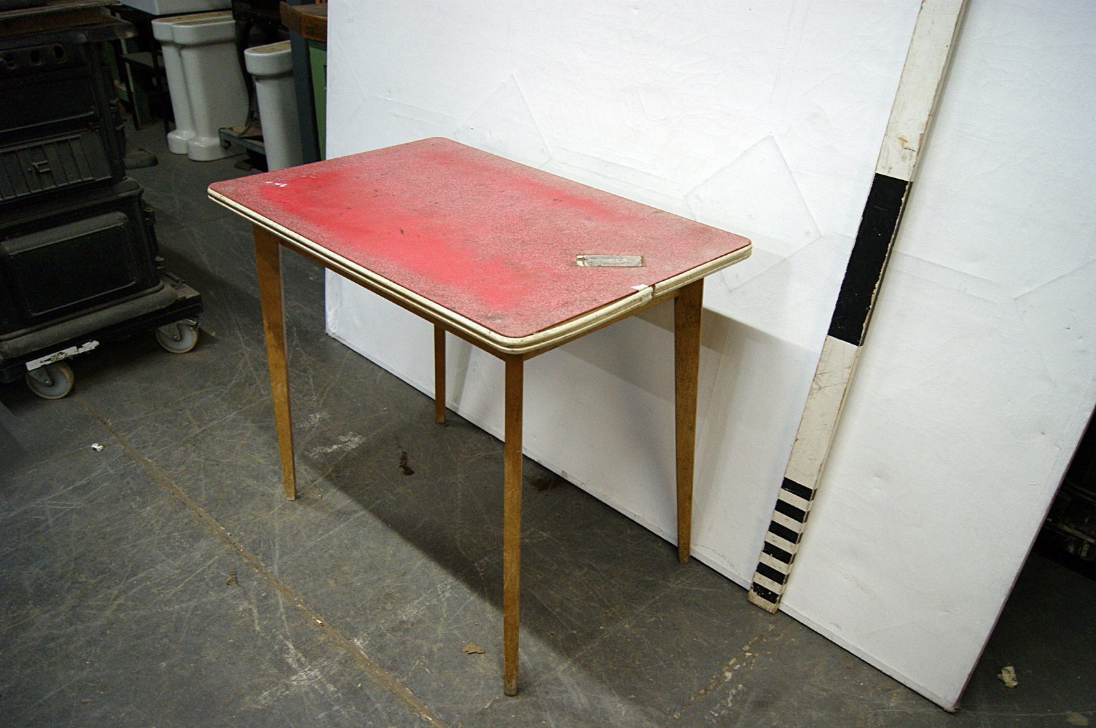 red formica top kitchen table
