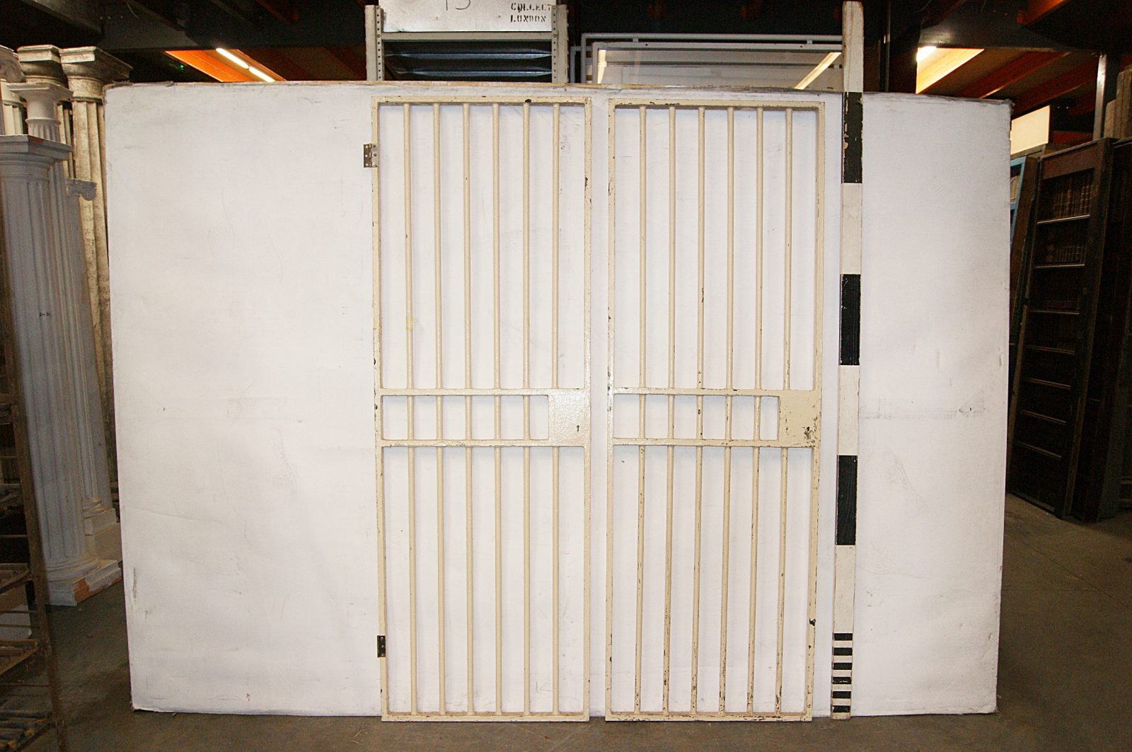 0079068 Prison Cell Door H 208cm X 71 X 2 Off Stockyard Prop And