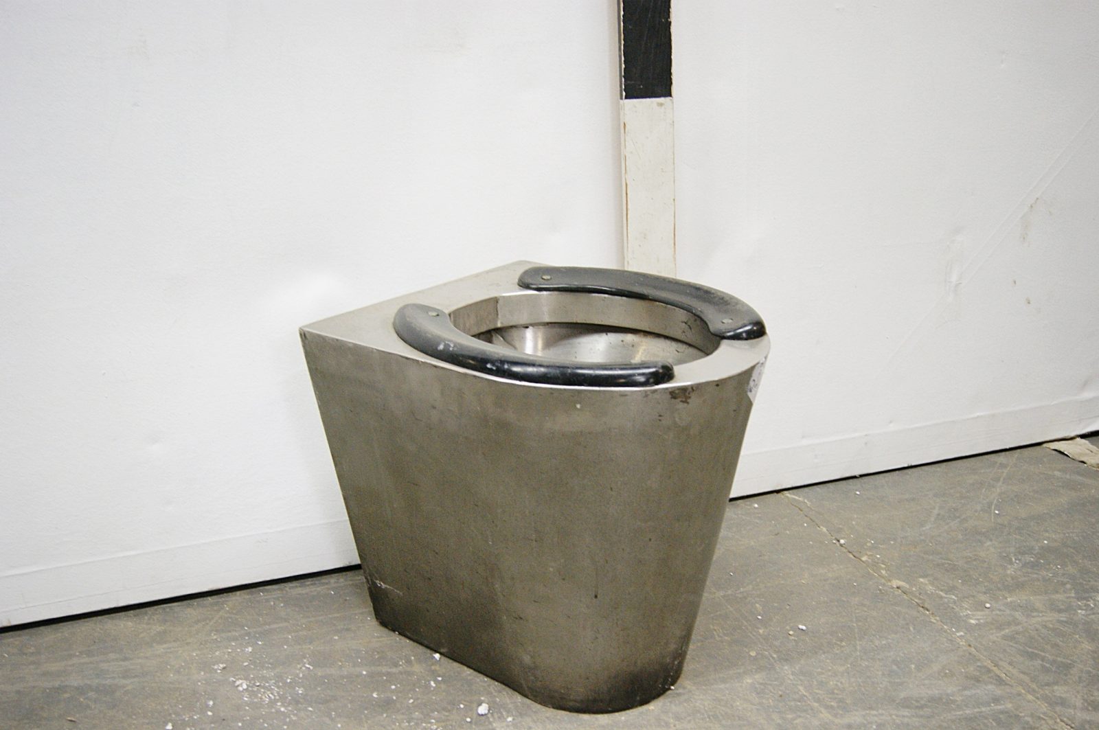 0770043 Stainless Steel Prison Toilet ( H 43cm x 37 x 45 ) x 1 off Stockyard Prop and Backdrop