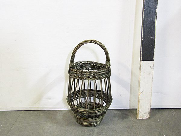 0410233 Small Wicker Carry Basket ( H 40cm x Dia 23 ) x 1 off