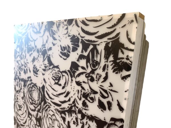 0073169 Perspex Backlit Panels / Floral Design ( H 153 cm x 140 ) x 4 ...