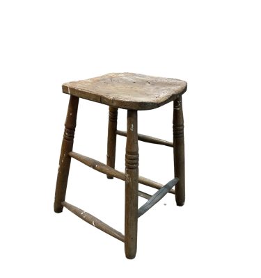 0085522 Wooden Stool ( H 55 cm x 34 x 36 ) x 1 off