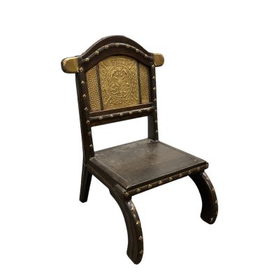 0085526 Low Decorative Chairs With Gilt Details ( H 79 cm x 53 x 44 ) x 2 off