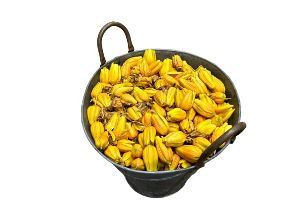 0410283 Metal Basket Filled With Artificial Tulip Petals ( H 39 cm x Dia 39 ) x 1 off - Image 2