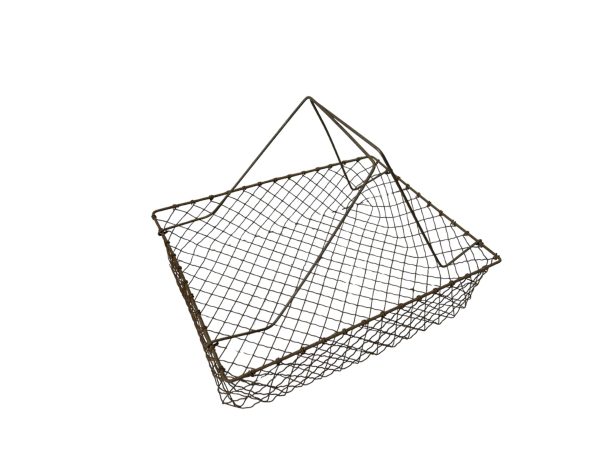 0410287 Wire Basket With Handles ( H 26 cm x 36 x 28 ) x 1 off - Image 2