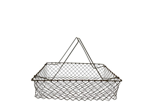 0410287 Wire Basket With Handles ( H 26 cm x 36 x 28 ) x 1 off