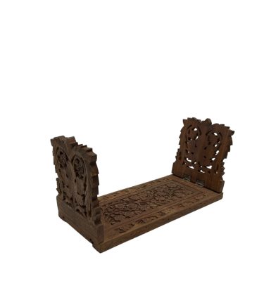 2600016 Decorative Wooden Extending Bookends ( H 17 cm x 51 approx x 14 ) x 1 off