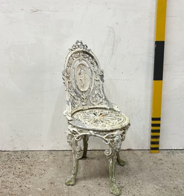 0085564 Decorative Cast Iron Garden Chairs ( H 91 cm x 44 x 40 ) x 3 off