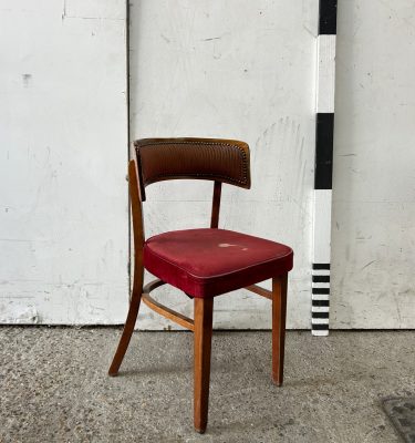0085584 Vintage Wooden / Upholstered Dining Chair ( H 82 cm x 47 x 42 ) x 3 off