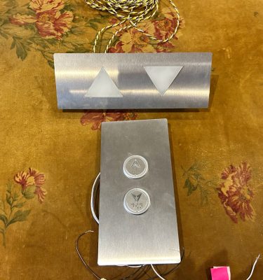 0067108 Lift Control Panels ( H 9 cm x 25 ) And ( H 22 cm x 11 )