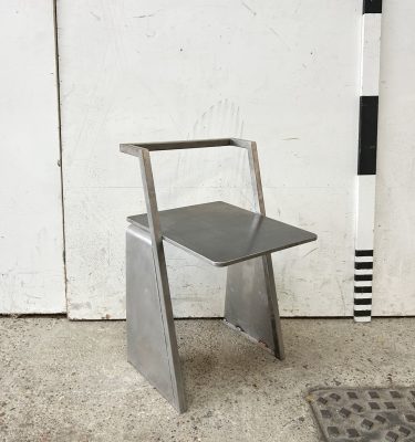 0085591 Metal Prison / Industrial Chair ( H 76 cm x 47 x 47 ) x 2 off