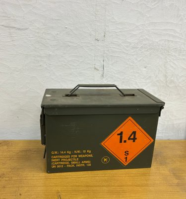 0006581 Metal Ammunition Box ( H 19 cm x 30 x 16 ) x 2 off
