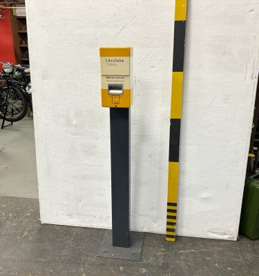 6700102 German Public Transport Ticket Punch Machine ( H 135 cm x 30 x 30 ) x 1 off